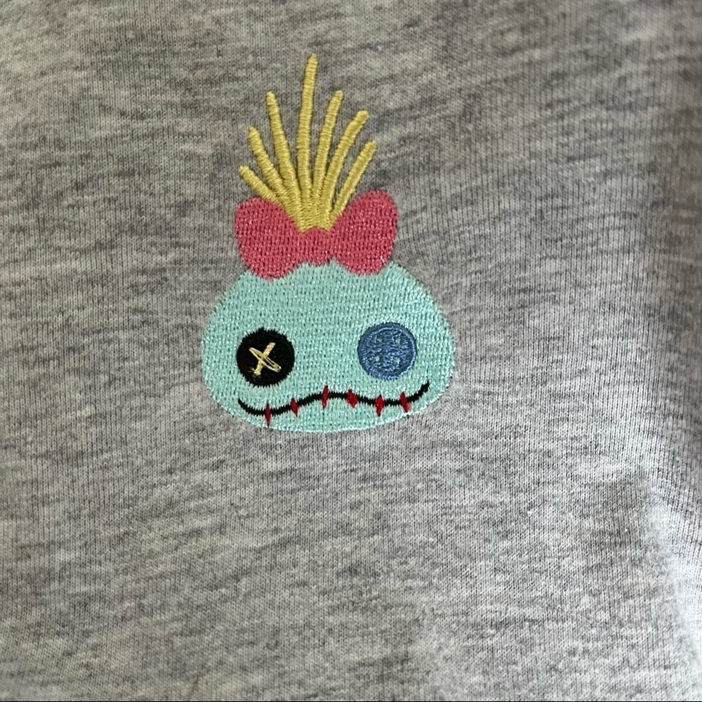 DISNEY JAPAN sz S Lilo & STITCH Scrump Gray Short Sleeve Tee TShirt - Picture 7 of 8